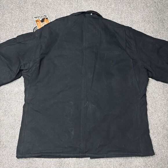 Vintage Carhartt Men 54 Tall Arctic Wear Quilt Lined Duck Canvas Coat C03 BLK US - Picture 3 of 11